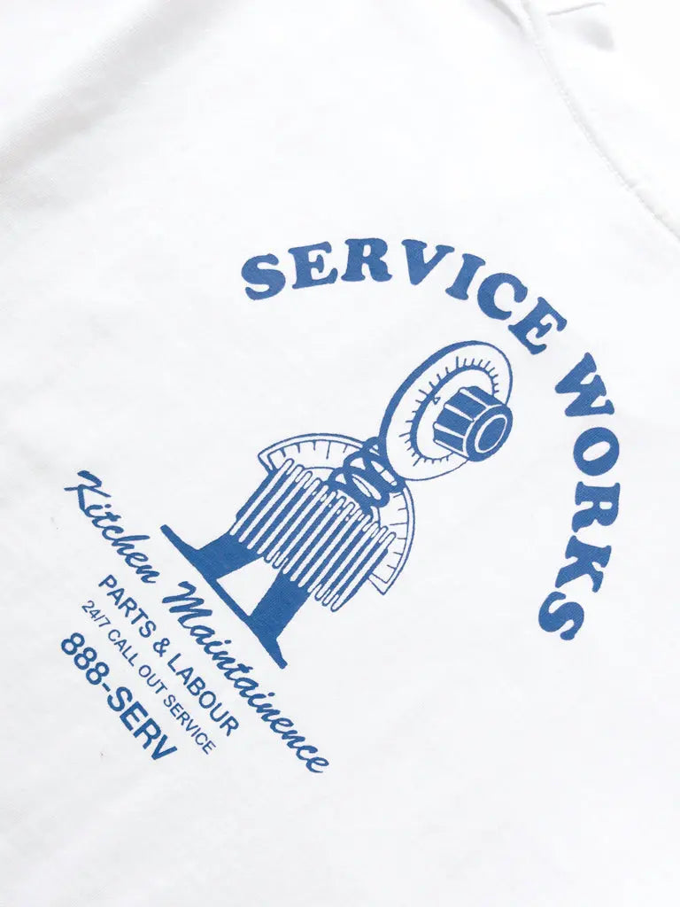 Maintenance Tee- White Service Works Tee Shirts