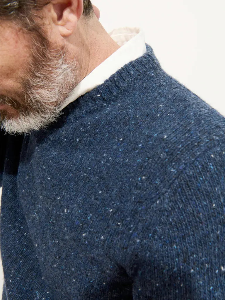 Donegal Crewneck- Navy Alex Mill Sweaters