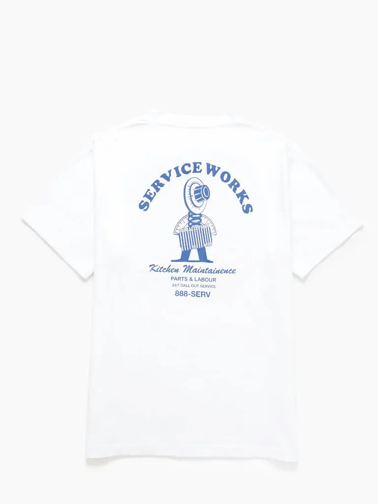 Maintenance Tee- White Service Works Tee Shirts