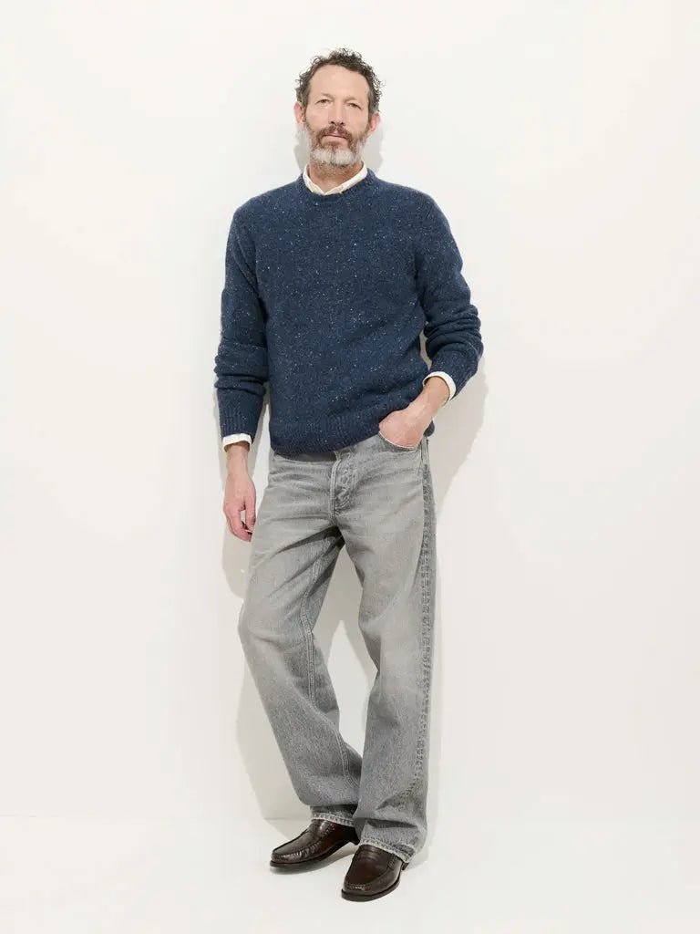 Donegal Crewneck- Navy Alex Mill Sweaters