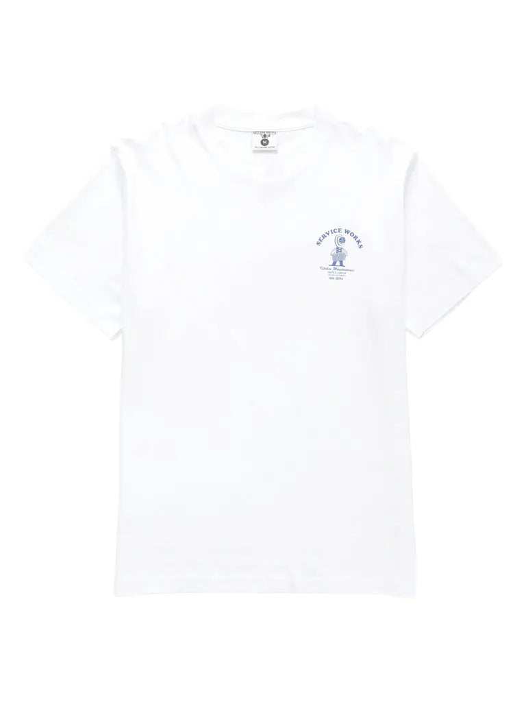 Maintenance Tee- White Service Works Tee Shirts