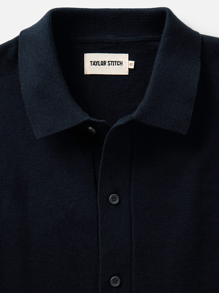 Nichols Polo- Nocturne Cotton Cashmere Taylor Stitch Sweaters
