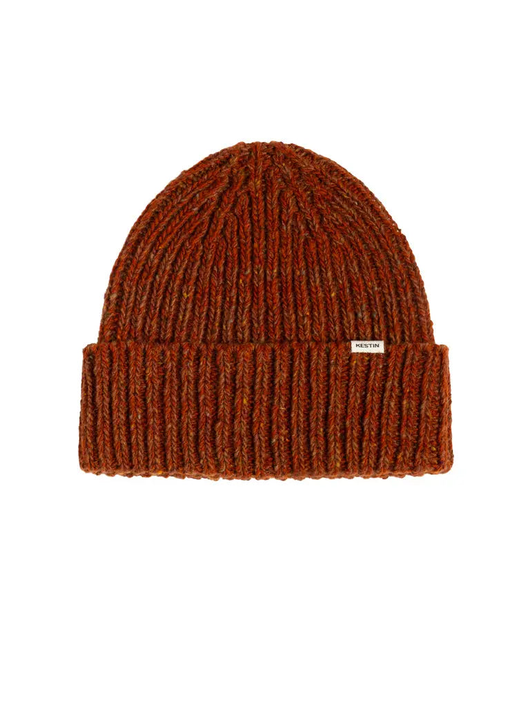 Merino Wool Isla Beanie- Rust Marl Kestin Hats