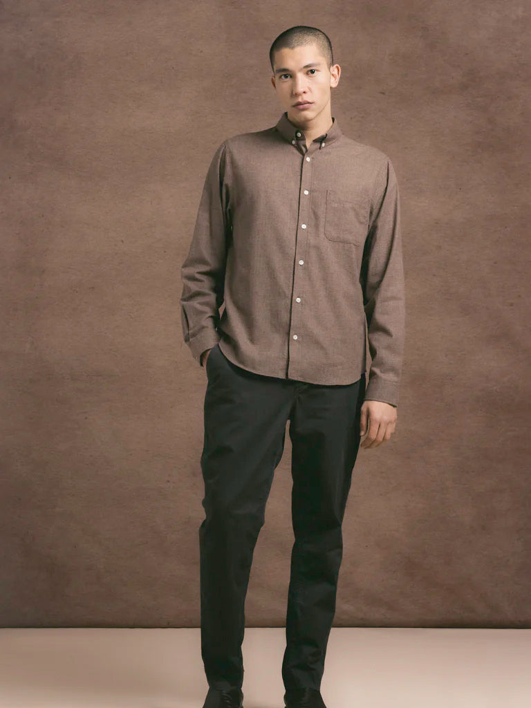 Raeburn Button Down- Taupe Houndstooth Kestin Shirts