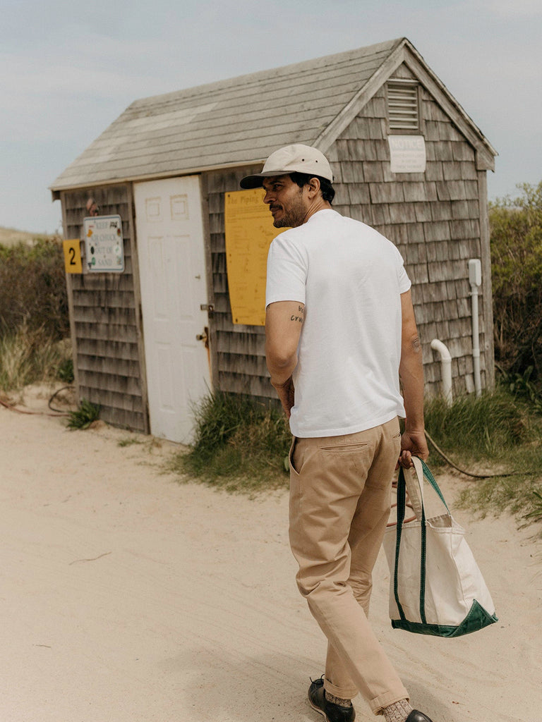 Organic Cotton Tee- White Taylor Stitch Tee Shirts