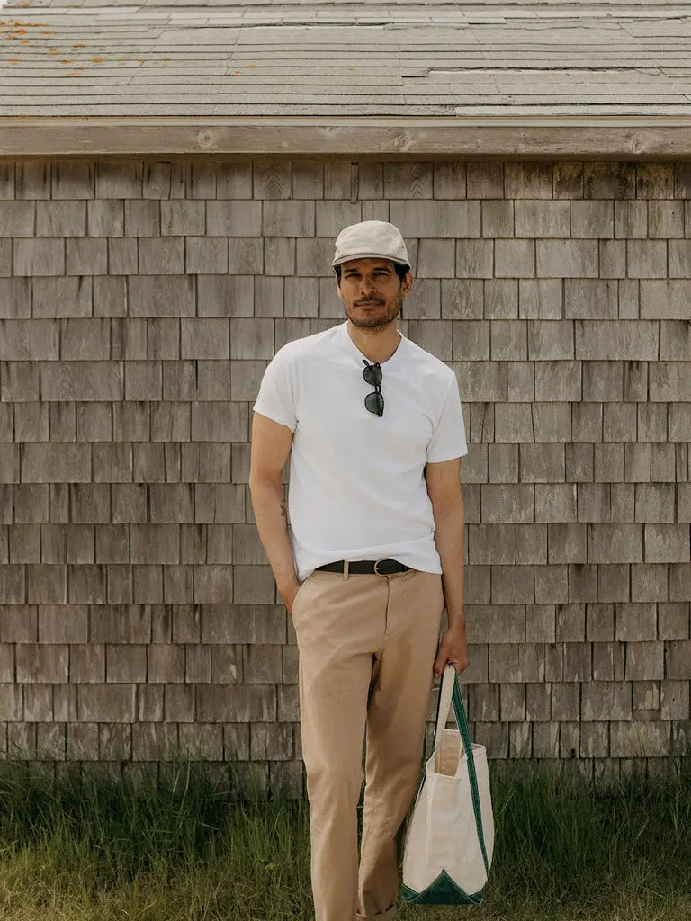 Organic Cotton Tee- White Taylor Stitch Tee Shirts