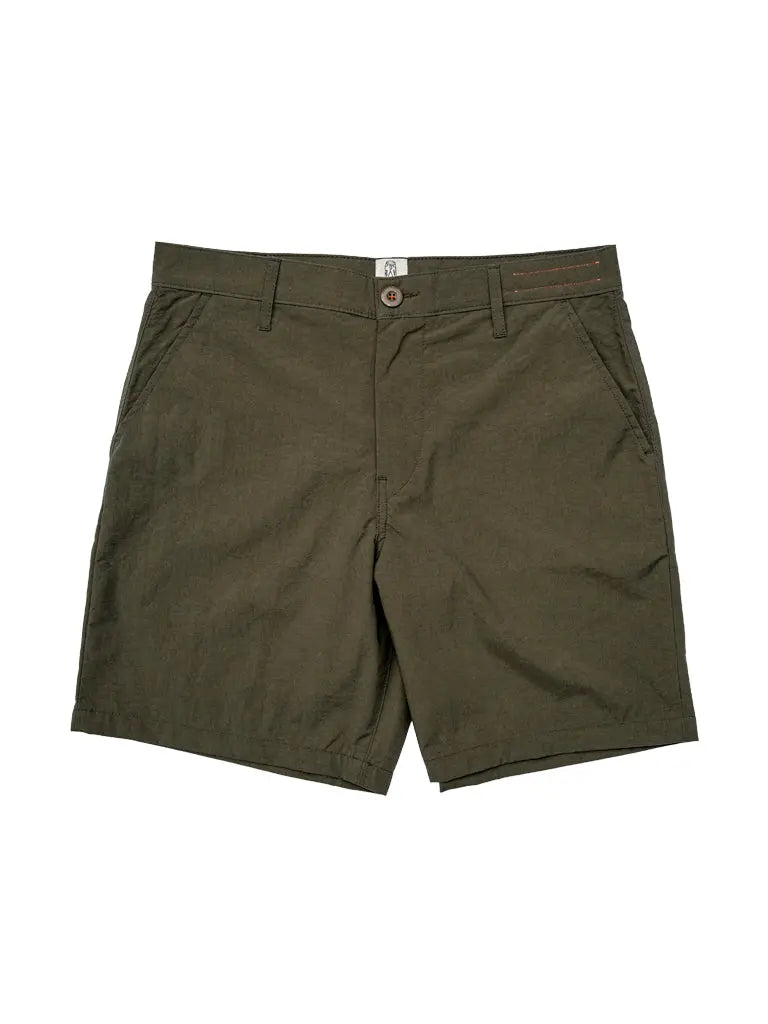 Scoop Short- Military Green Taslan Hiroshi KATO Shorts