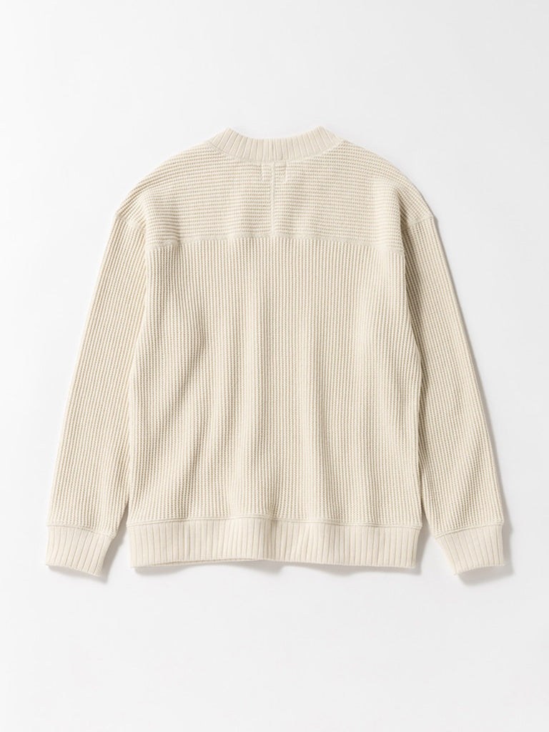 Waffle Midneck- Ecru Jackman Sweaters