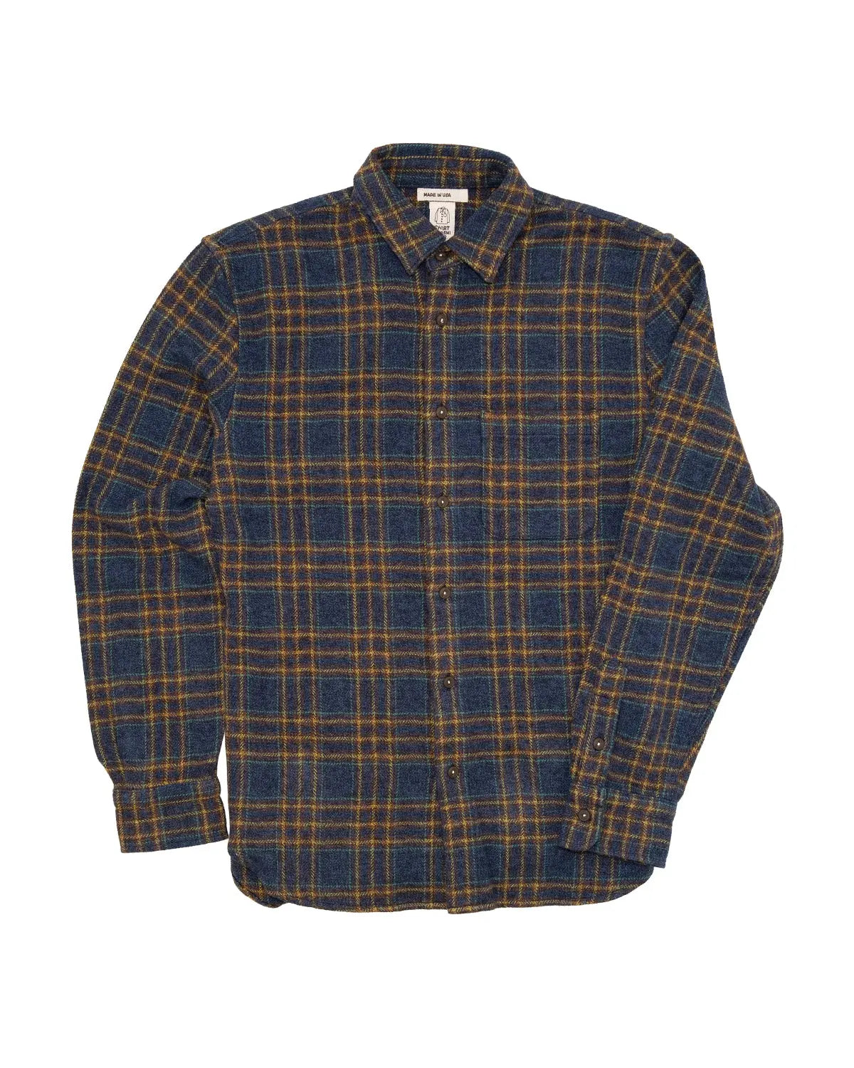 Ripper Shirt- "Lake" Triple Twisted Plaid Hiroshi KATO Shirts