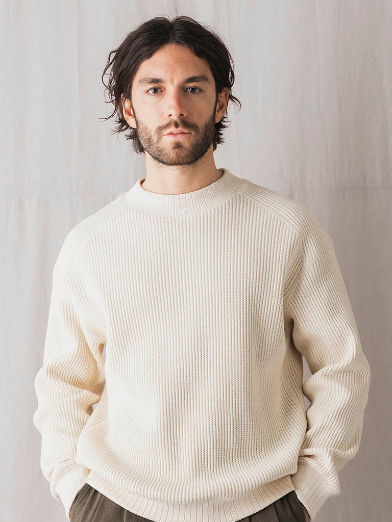 Waffle Midneck- Ice Blue Jackman Sweaters