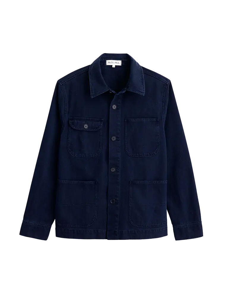 Garment Dyed Work Jacket- Dark Navy Alex Mill