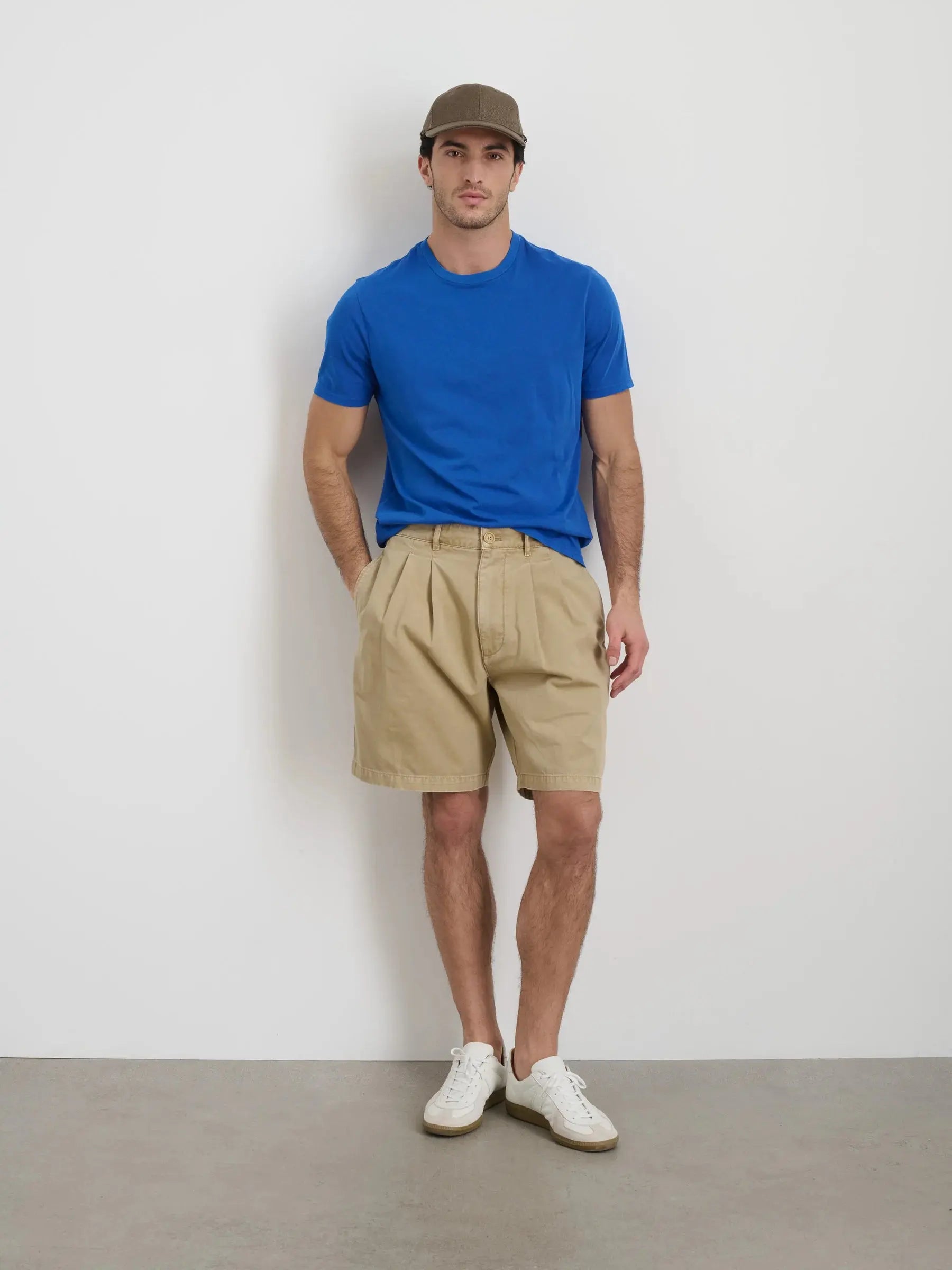 Standard Pleated Short- Chino Alex Mill