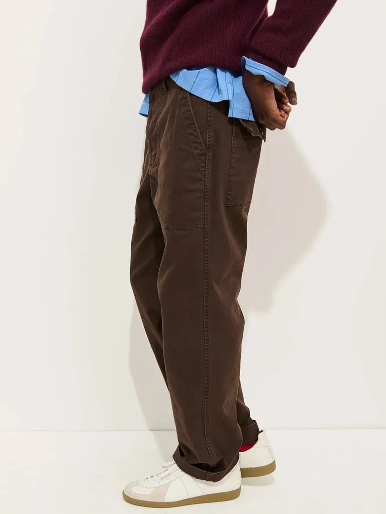 Field Pant Herringbone- Espresso Alex Mill Pants