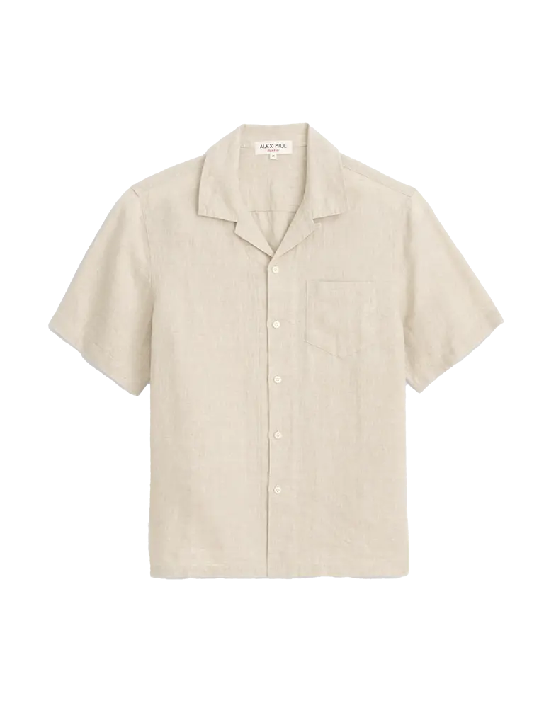 Linen Camp Shirt- Flax Alex Mill