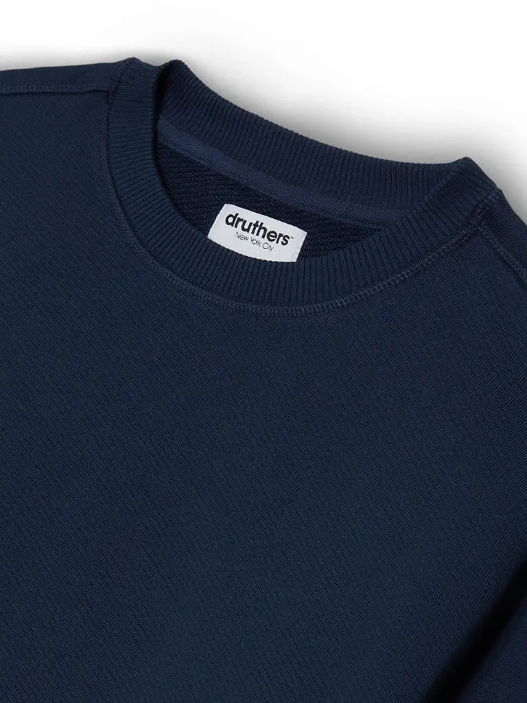 Heavyweight French Terry Crewneck- Dress Blue - Eames NW