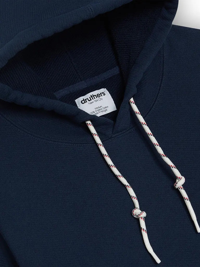 Heavyweight French Terry Hooded Sweatshirt- Dress Blue - Eames NW