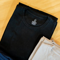 Recycled Cotton Crew Tee Tee- Black - Eames NW