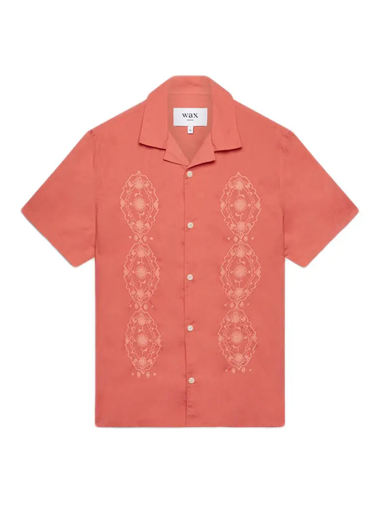 Didcot S/S Shirt-Coral Trio - Eames NW