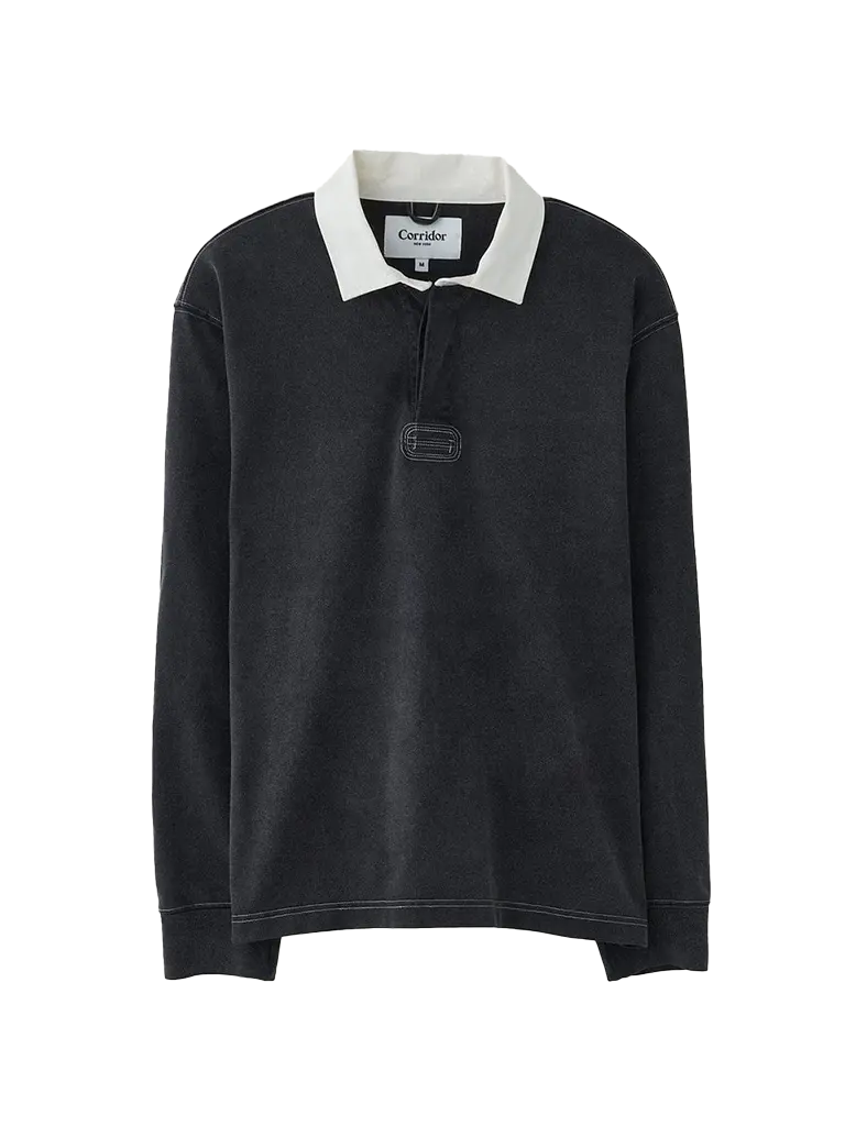 Rugby Polo- Black Corridor Shirts