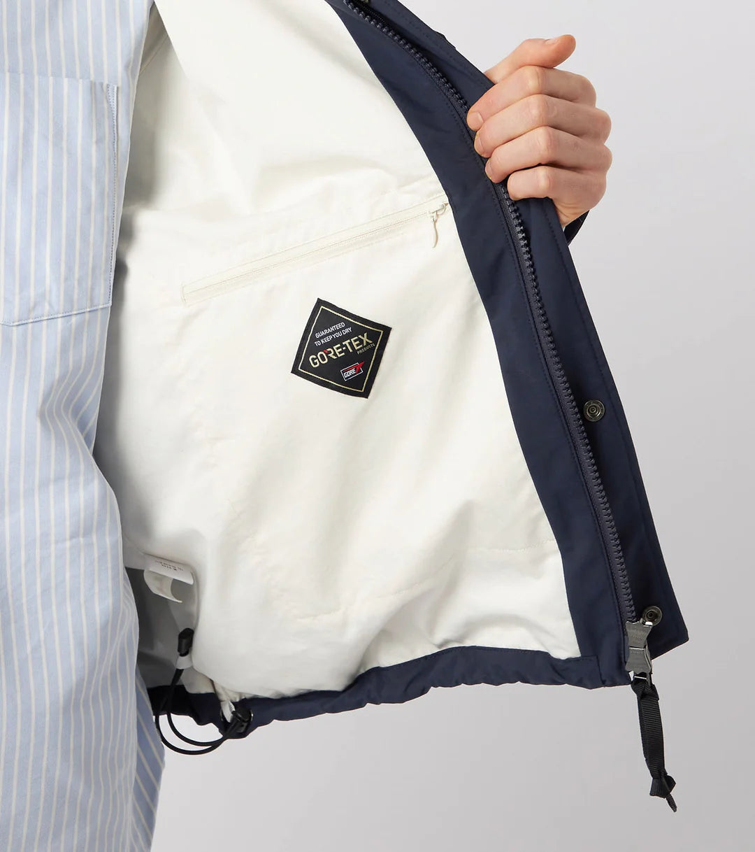 2L Nylon Gore-Tex Cruiser Jacket- Navy Nanamica Jackets