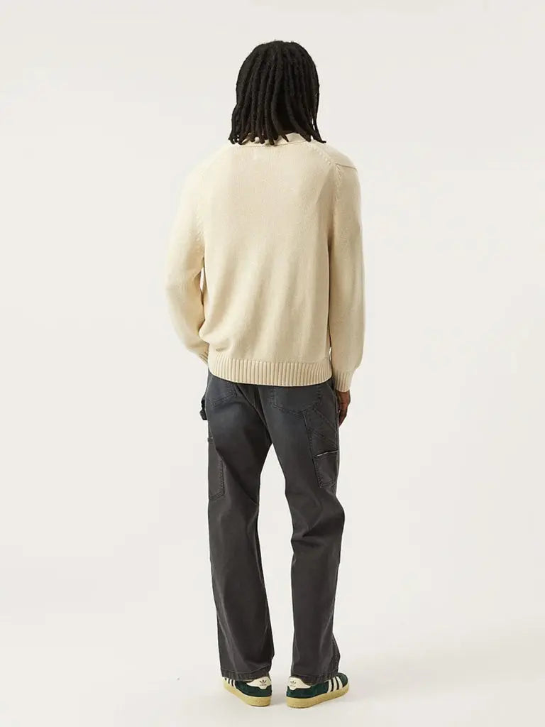 Acid Wash Cardigan- Natural Corridor Sweaters