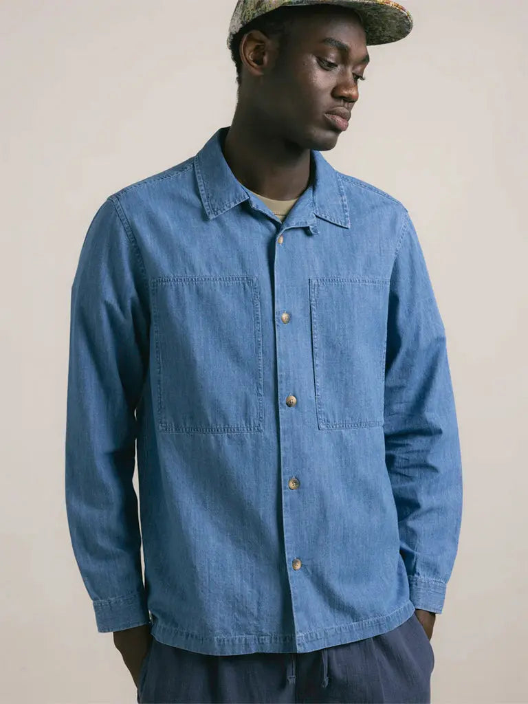 Durno Overshirt- Washed Denim Kestin Shirts