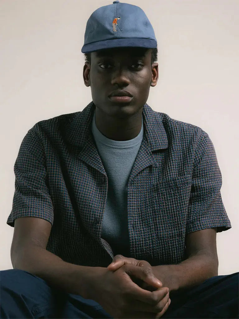 Leuchars Cap- FrenchBlue/Navy Golf Embroidery Kestin Hats
