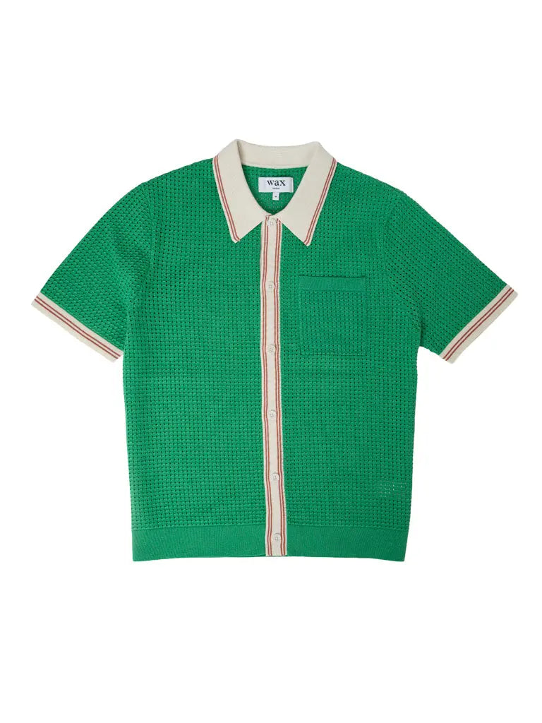 Belle- Green Tipped Pointelle Wax London Shirts