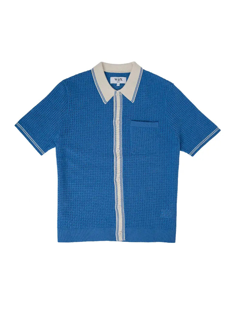 Belle- Blue Tipped Pointelle Wax London Shirts