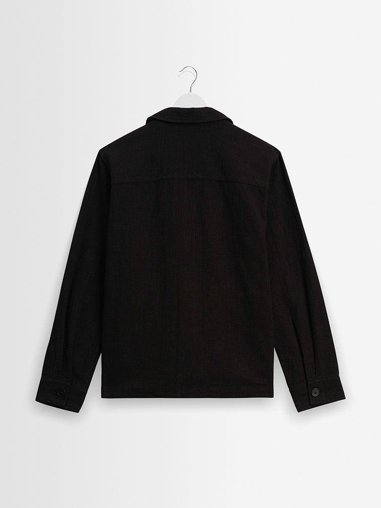 Aldred Overshirt- Black Wax London Jackets