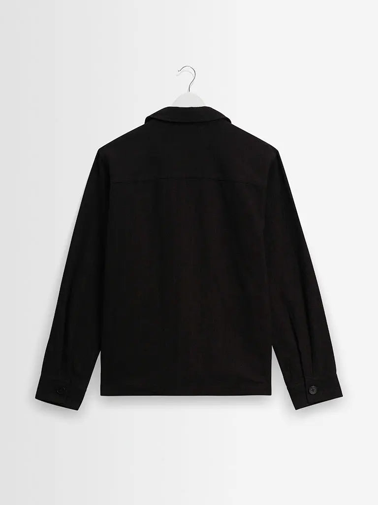 Aldred Overshirt- Black Wax London Jackets