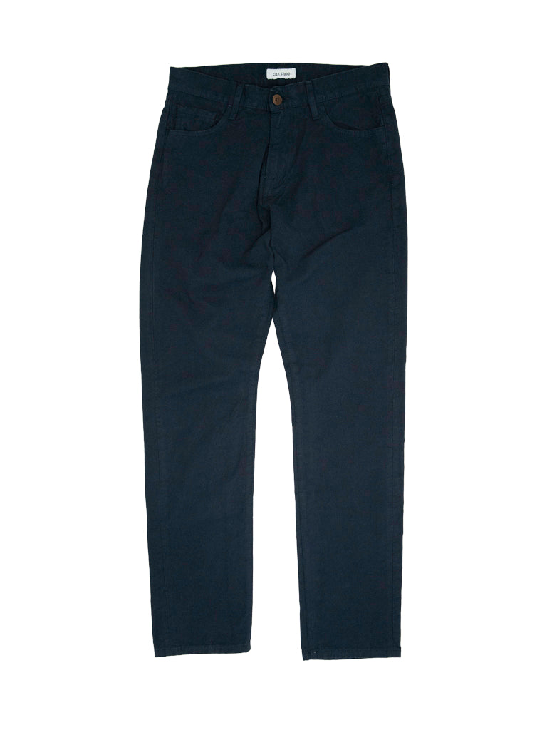 Relaxed 5 Pocket- Canvas Dark Blue C.O.F. Studio Pants