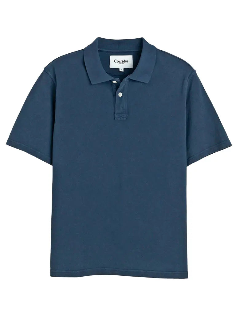 Pique Polo- Navy Corridor Shirts