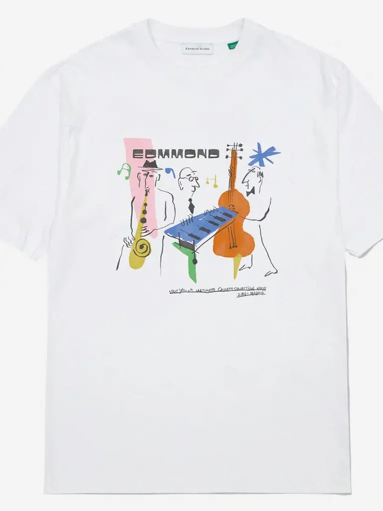 Cassette Tee- White Edmmond Studios Tee Shirts