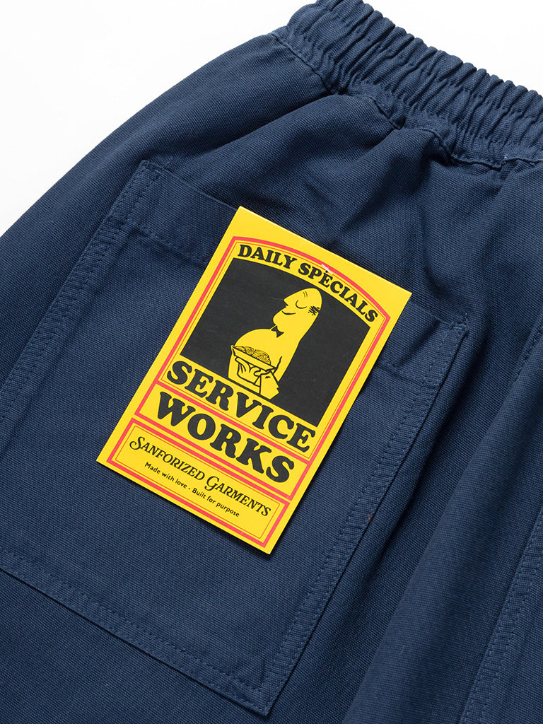 Canvas Chef Pant- Dark Navy Service Works Pants