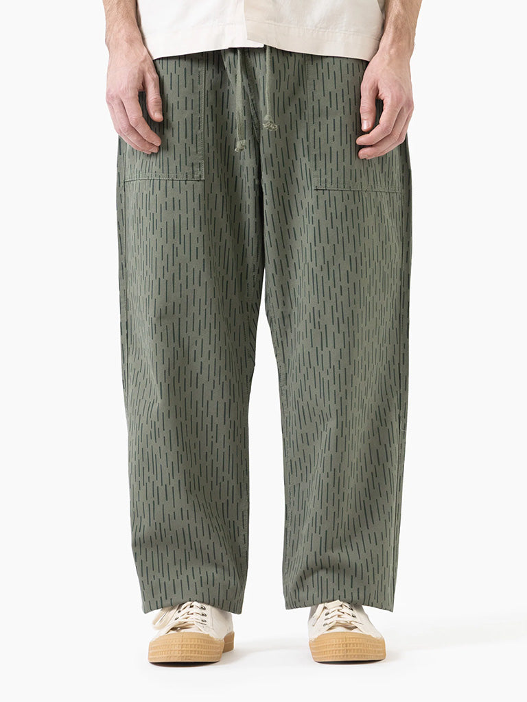 Chef Pants- Green Raindrop Camo Service Works Pants