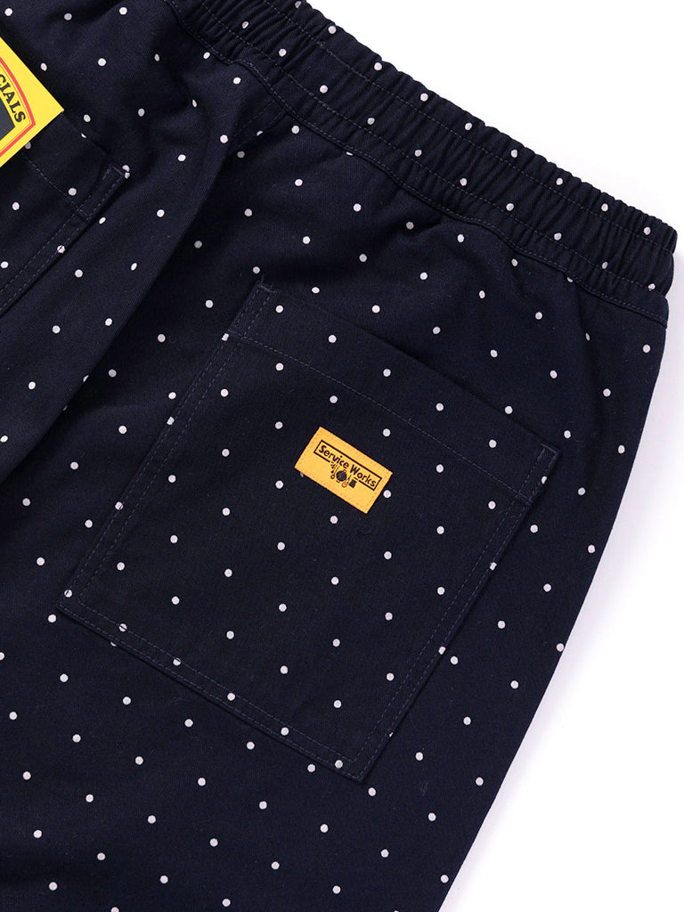 Chef Shirts- Polka Dot Navy Service Works Shorts