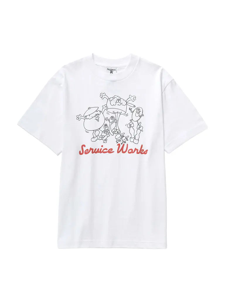 Pots & Pans Tee- White Service Works Tee Shirts