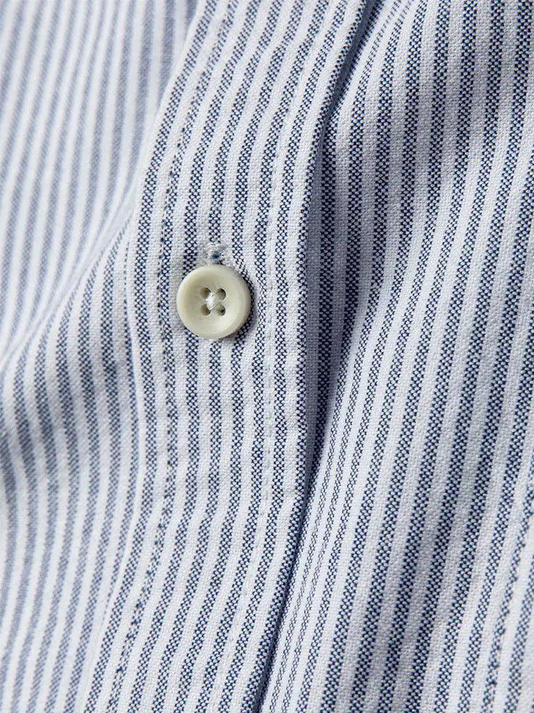 Jack Shirt- Navy University Stripe Taylor Stitch Shirts