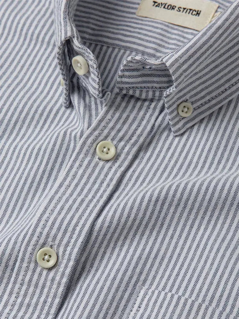 Jack Shirt- Navy University Stripe Taylor Stitch Shirts
