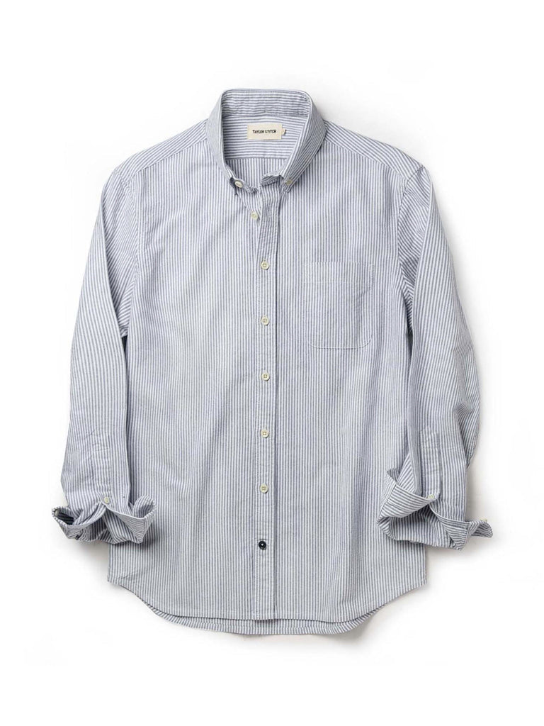Jack Shirt- Navy University Stripe Taylor Stitch Shirts