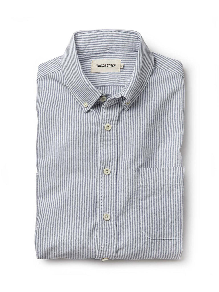 Jack Shirt- Navy University Stripe Taylor Stitch Shirts