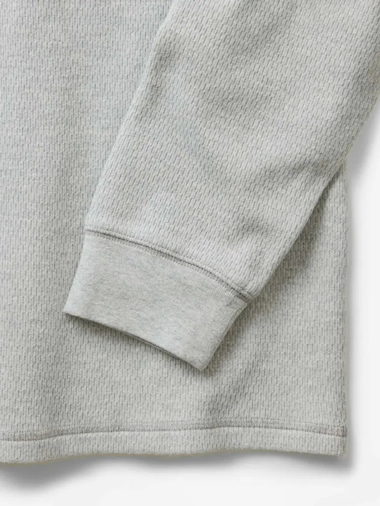 Organic Cotton Waffle Crew- Heather Grey Taylor Stitch Sweaters