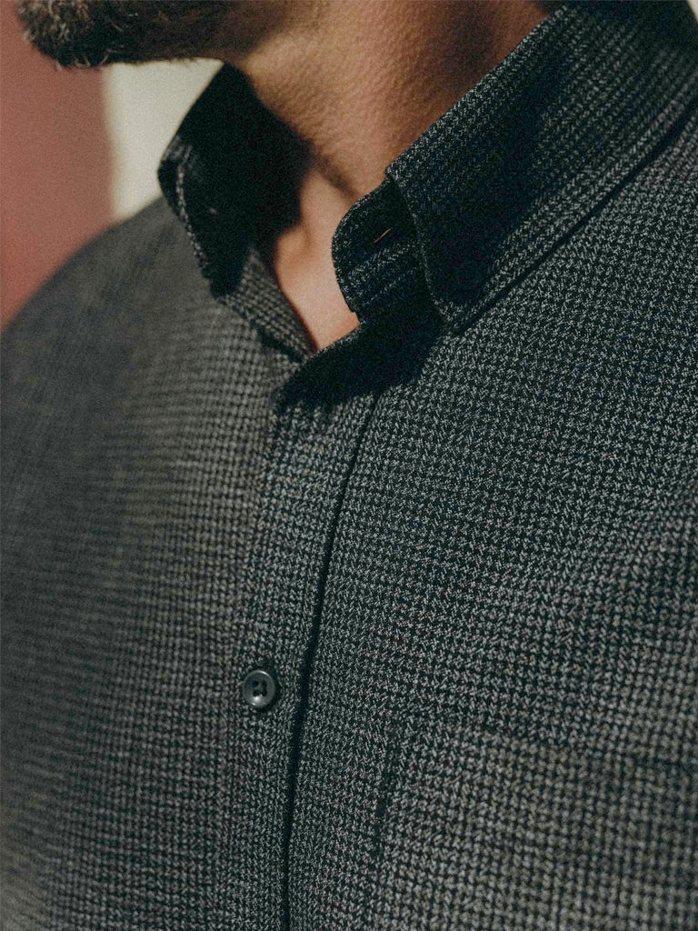 Jack Shirt- Coal Jaspe Check Oxford Taylor Stitch Shirts