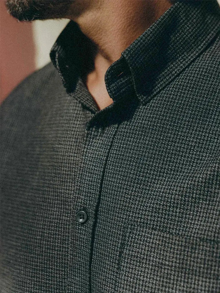 Jack Shirt- Coal Jaspe Check Oxford Taylor Stitch Shirts