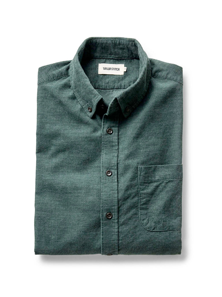Jack Shirt- Heather Pine Pincord Taylor Stitch Shirts