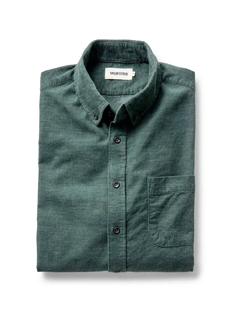 Jack Shirt- Heather Pine Pincord Taylor Stitch Shirts