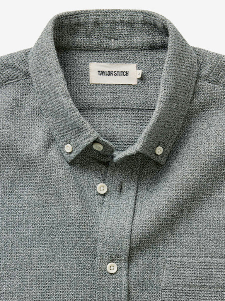 Jack Shirt- Deep Sea Twist Waffle Taylor Stitch Shirts
