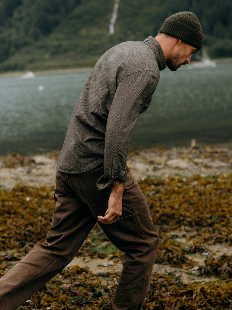 Jack Shirt- Forest Houndstooth Taylor Stitch Shirts