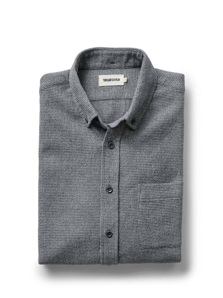 Jack Shirt- Charcoal Twist Waffle Taylor Stitch Shirts